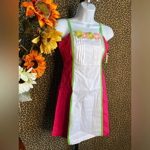 🦋B2G1🦋UNIQUE VINTAGE SMAK PARLOUR Retro Watermelon Crochet Daisy Dress NWT - Picture 4 of 11